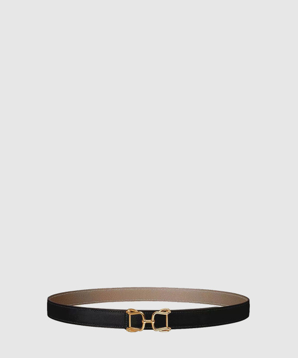 아라베스크 벨트 버클 리버서블 가죽 스트랩