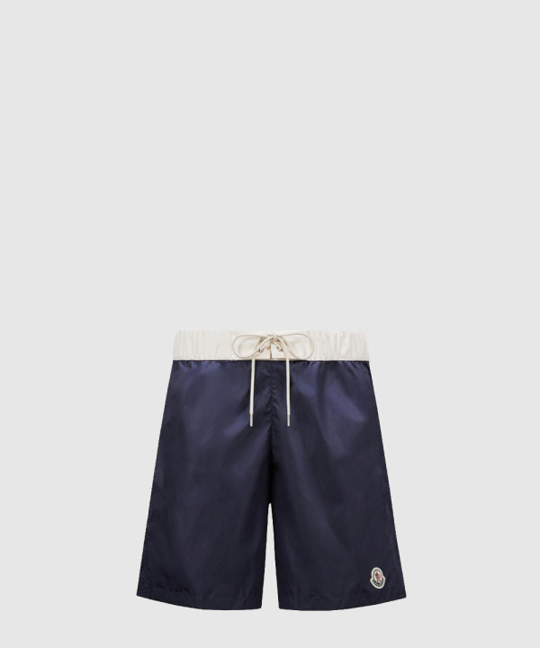 로고 패치 수영 팬츠