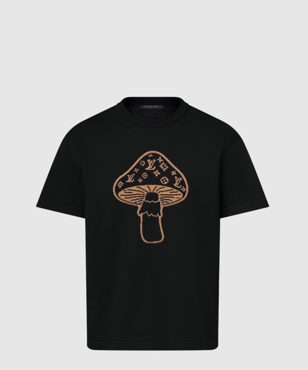 쇼트 슬리브드 인따르시아 크루넥