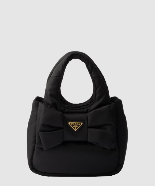 리본 장식 패딩 리나일론 미니백 1BA359